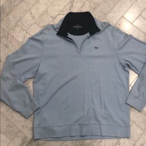 Vineyard Vines Blue 1/2 zip pullover